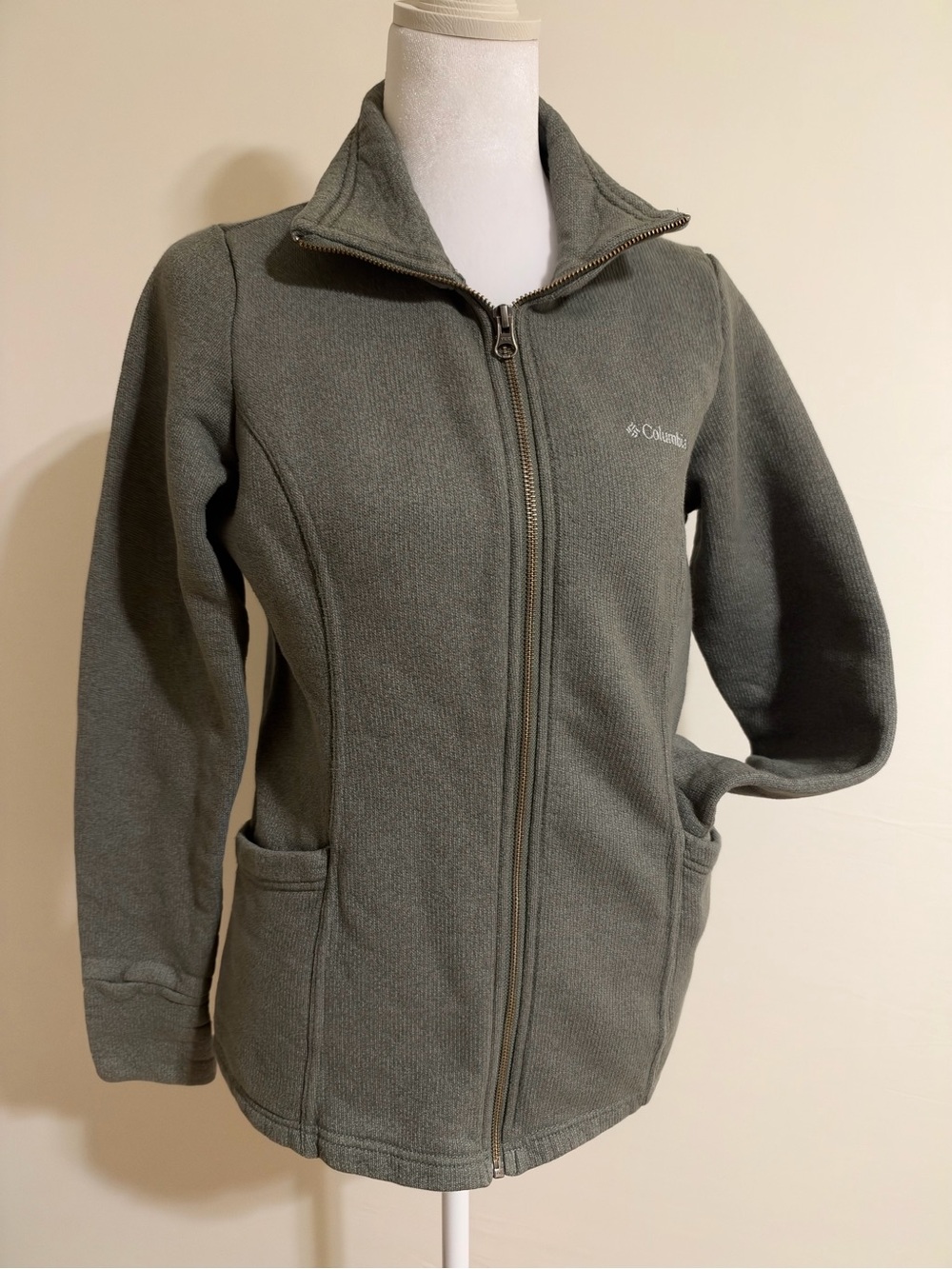 Columbia Kids Olive Green Full-Zip Fleece Jacket